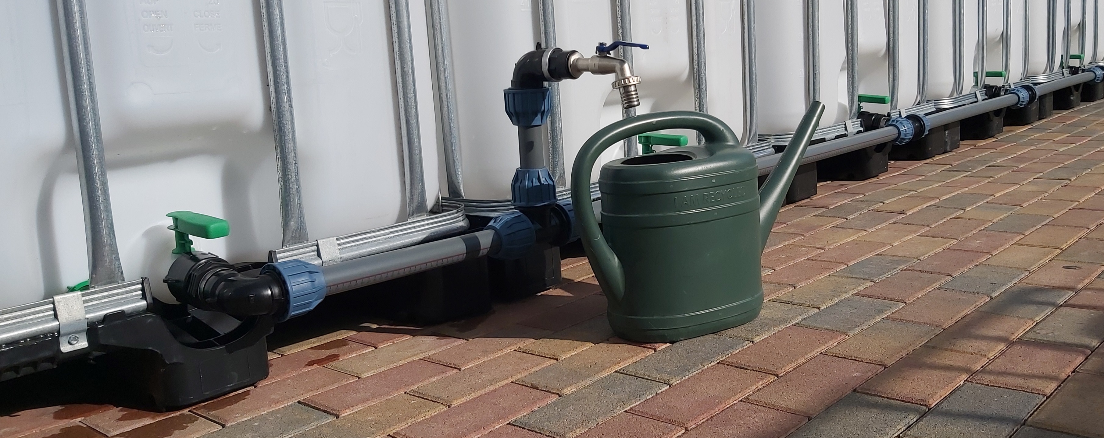Verbindungsset für 5 IBC Tanks 40 mm + Schwanenhals (Bild für) Verbindungsset für 5 IBC Tanks 40 mm + Schwanenhals